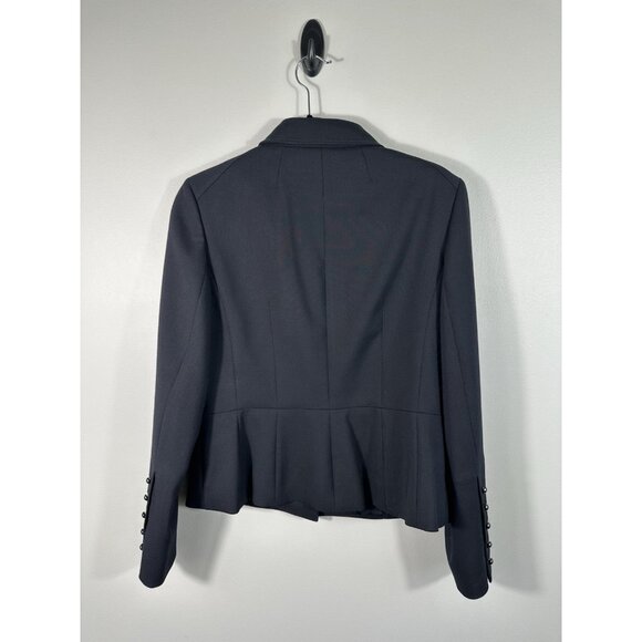 Vintage Loft Blazer Womens 8 Blue Military Nautical‎ Y2K Career - Picture 2 of 16